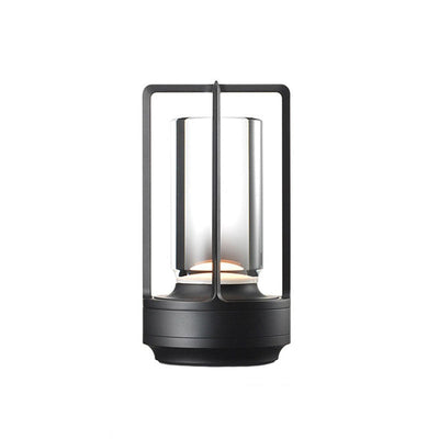 Cordless LED Table Lamp - Retro Bar Lamp Metal Dimmable