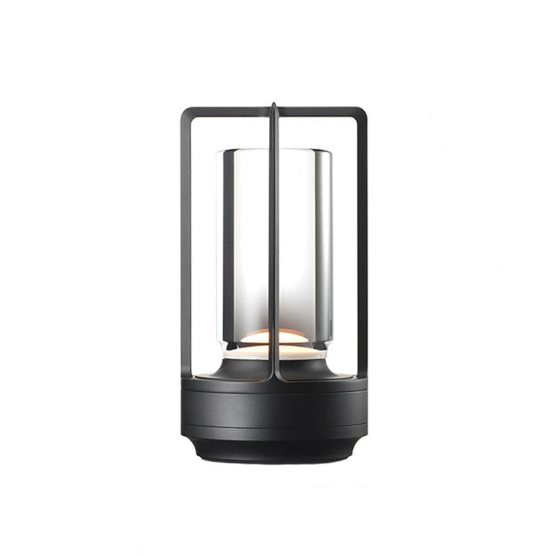 Cordless LED Table Lamp - Retro Bar Lamp Metal Dimmable