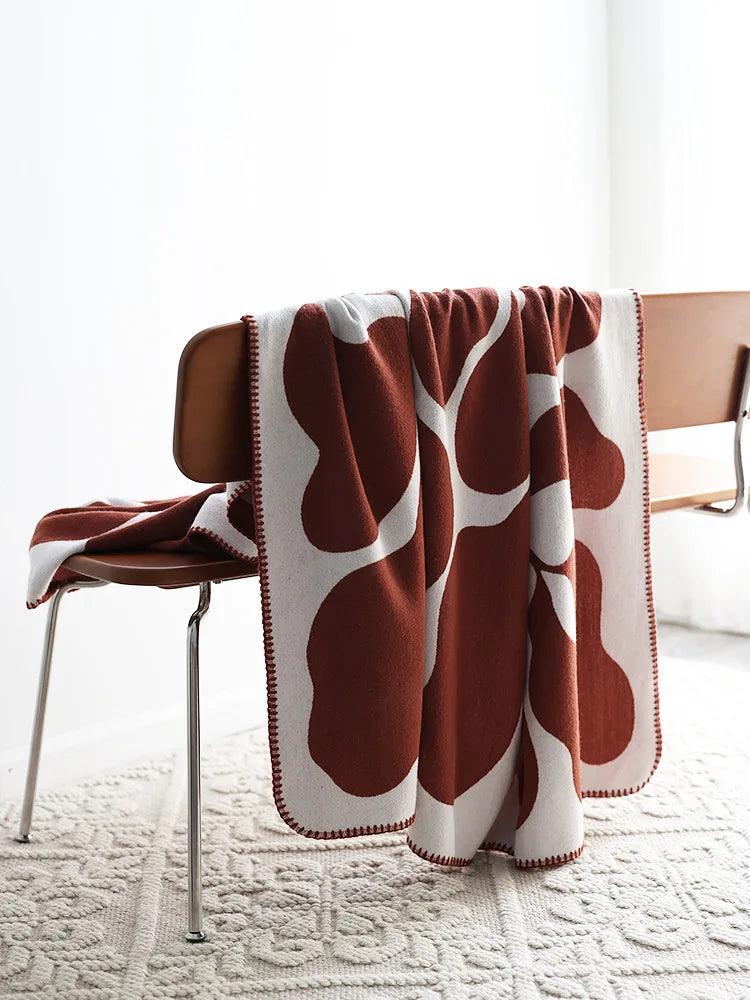 Jacquard Vine Throw | Cozy Sofa Throw, Machine Washable