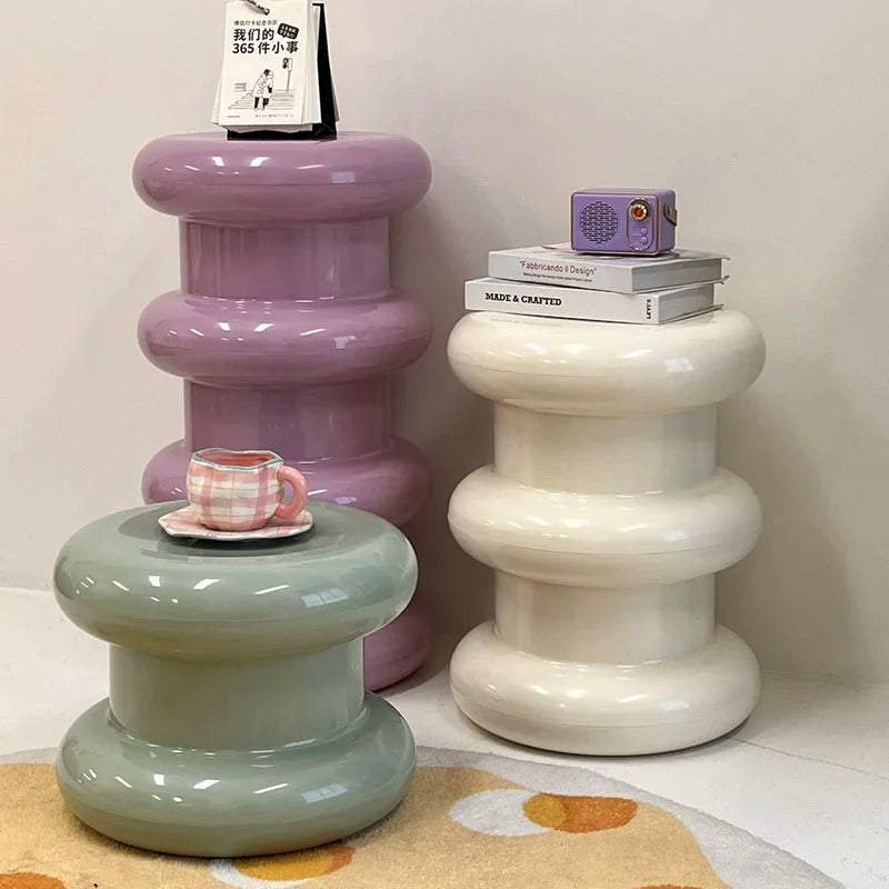 Nordic ABS Stool - Colorful Multifunctional Side Table