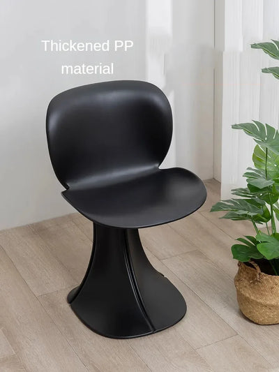Retro Modern Dining Chair - Minimalist Ergonomic One-Piece Design