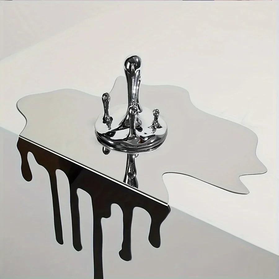 Stainless Steel Ornament | Sculptural Table Accent Plate