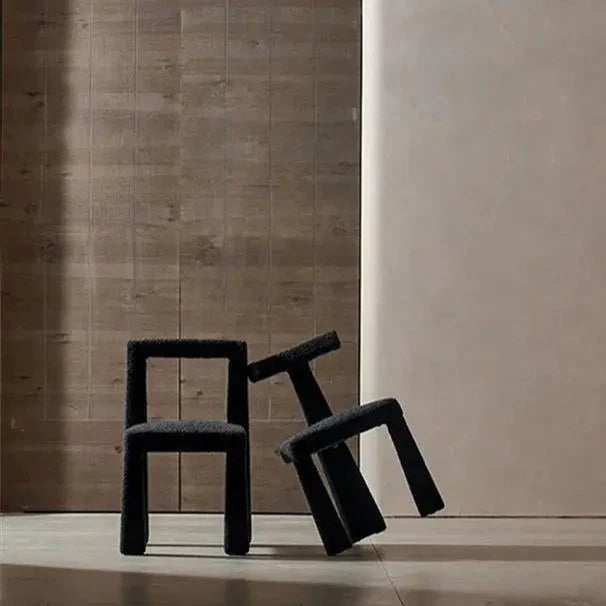 Black Fabric Dining Chair - Modern Kitchen Seating