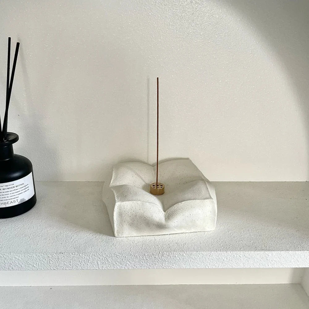 Ceramic Incense Holder - Pillow Shaped Stand
