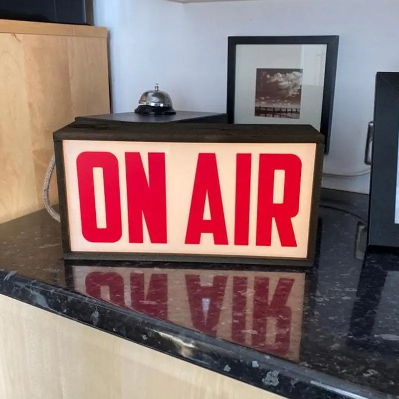 Retro Lightbox Lamp – On Air Sign Table Lamp