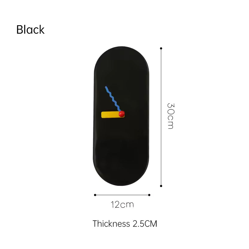Dopamine Chubby Clock – Colorful Minimalist Wall & Desk Clock with Stand