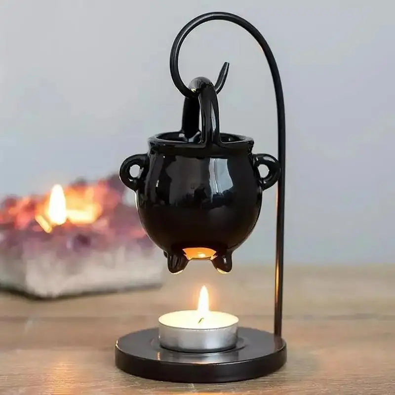 Witch Cauldron Candle Holder | Stylish Metal Candle Decor