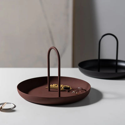 Nordic Round Tray - Functional ABS Home Decor Organizer
