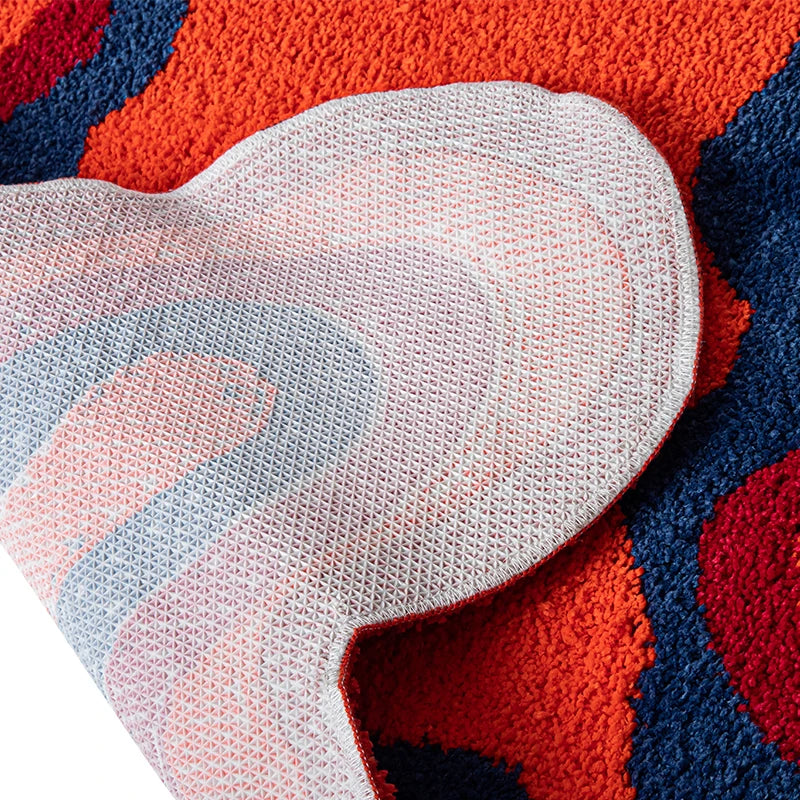 Psychedelic Retro Rug - 3ft x 4ft Machine Washable Area Rug