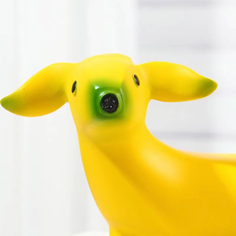 Funny Banana Dog Statue – Quirky Garden Decor