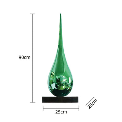 Luxury Water Drop Sculpture – Hand-Crafted Resin Art Piece