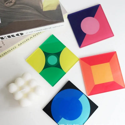 Acrylic Color Coaster | Heat Resistant Surface Protector