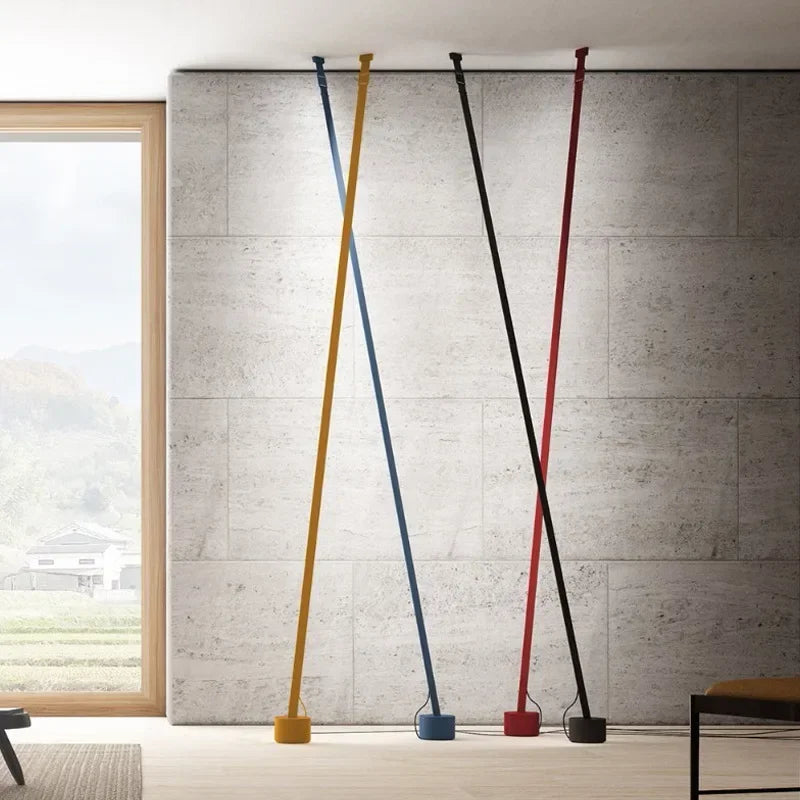 Retro Strip Floor Lamp - LED Vintage Lighting