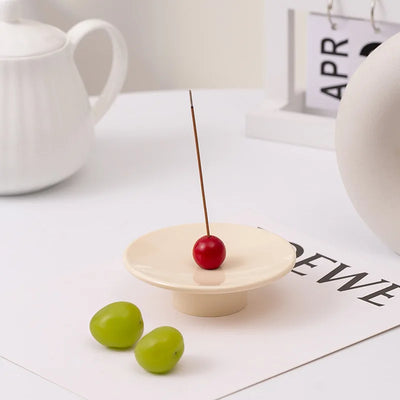 Wooden Incense Holder - Color Ball Resin Burner