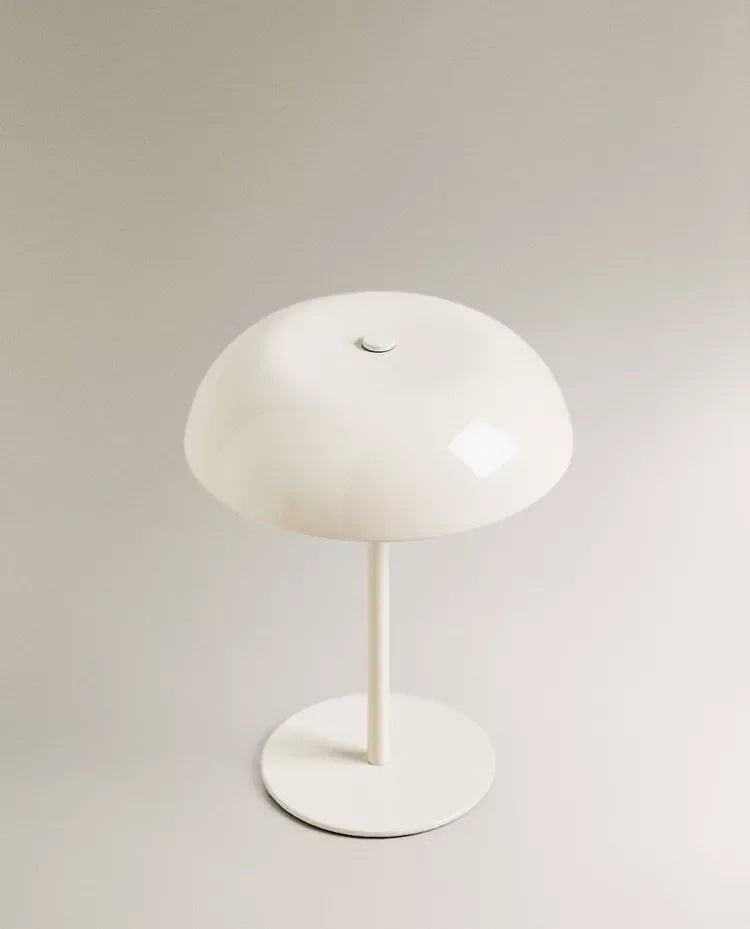Cordless Metal Table Lamp | Portable Industrial LED Light