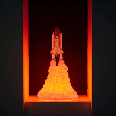 Portable Rocket Lamp | Compact Rechargeable Table Light