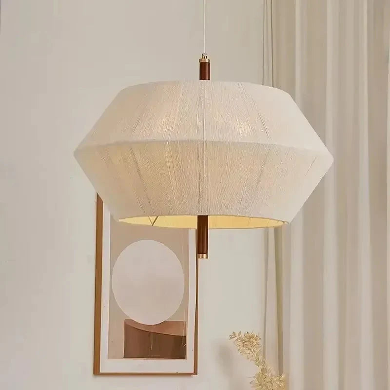 Rattan Ceiling Pendant Light | Handwoven Hemp Rope Lamp