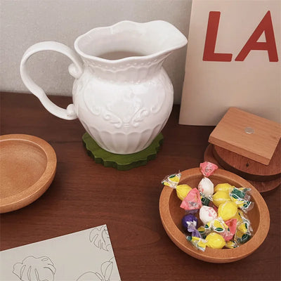 Wooden Burger Coasters - Magnetic Drink Set