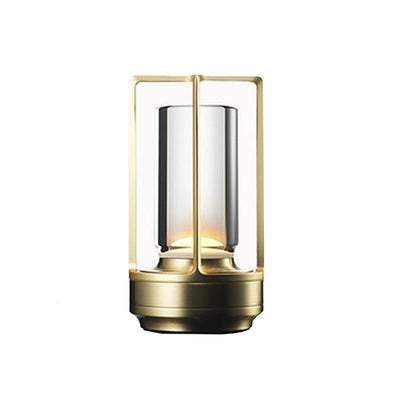 Cordless LED Table Lamp - Retro Bar Lamp Metal Dimmable