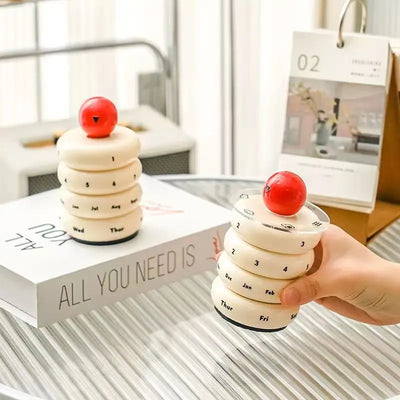 Rotating Desk Calendar - Nordic Donut Design