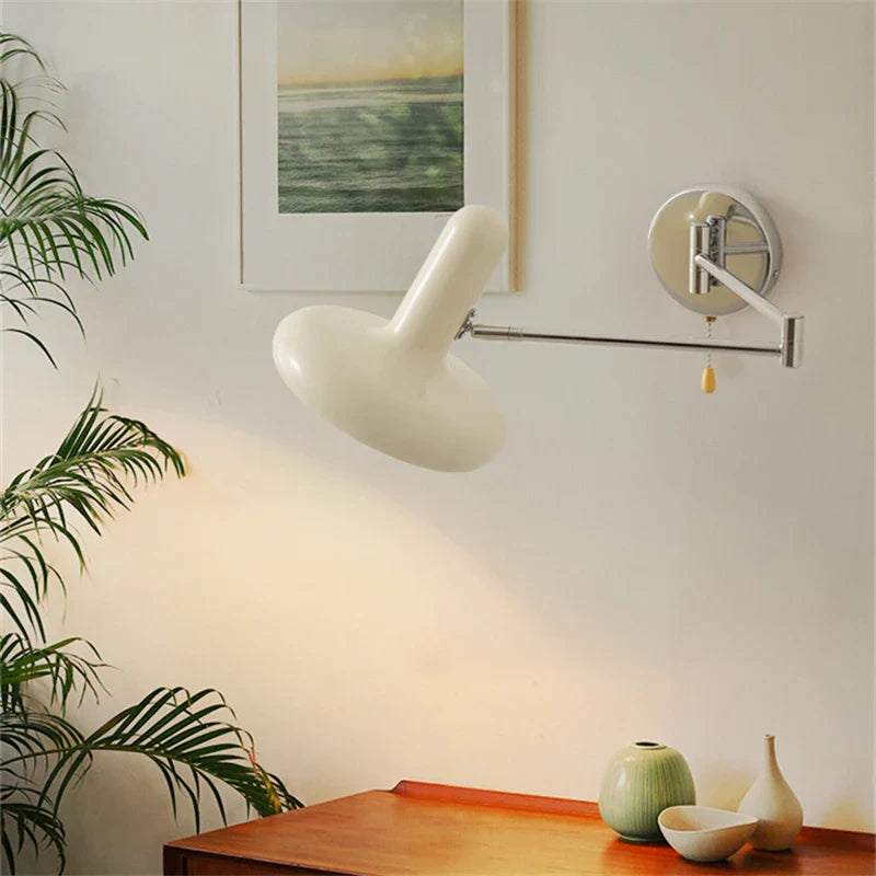 Nordic Wall Lamp – Cream Adjustable Wall Fixture