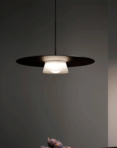 Pendant Ceiling Light - Thin Round Metal Plate Modern LED