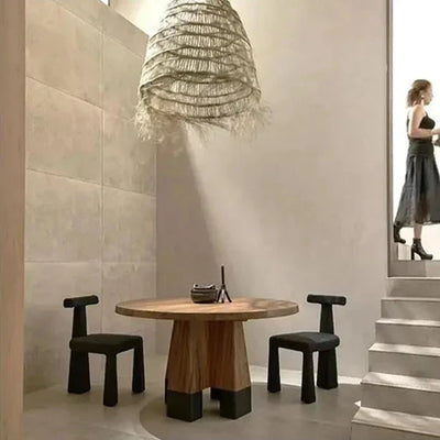 Black Fabric Dining Chair - Modern Kitchen Seating