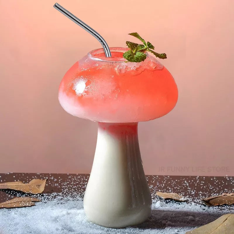 Mushroom Cocktail Glass - Stylish Borosilicate Drinkware