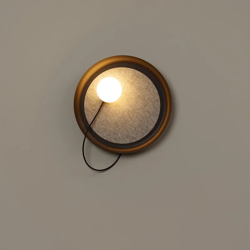 Oriental Wall Fixture – Metal Bulb Plate Lamp