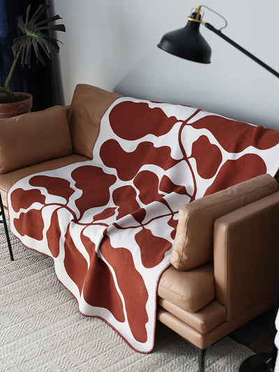 Jacquard Vine Throw | Cozy Sofa Throw, Machine Washable