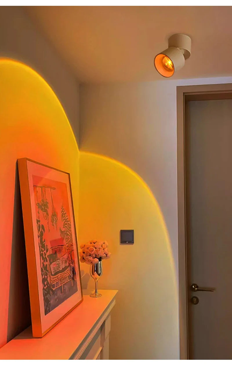 Ceiling Spot Lamp - Sleek Adjustable Corded Ceiling Light