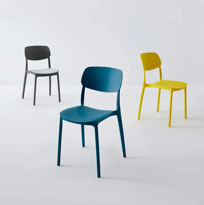Nordic ABS Dining Chair - Minimalist Plastic Seat