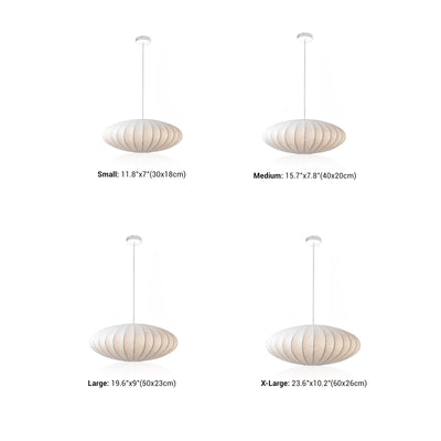 Japanese Silk Chandelier | Elegant Wabi-Sabi Ceiling Lamp