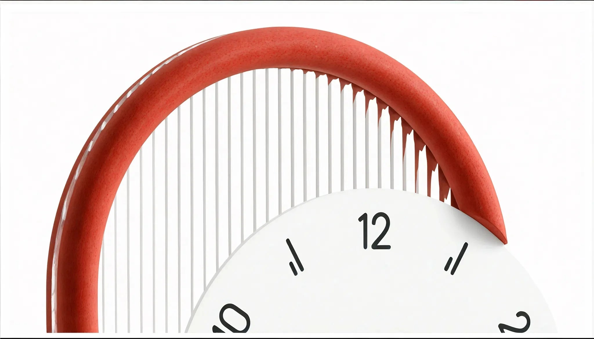 Sleek Arch-Frame Table Clock
