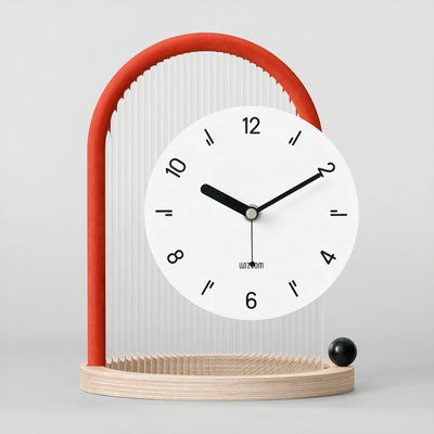 Sleek Arch-Frame Table Clock