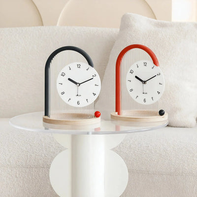Sleek Arch-Frame Table Clock