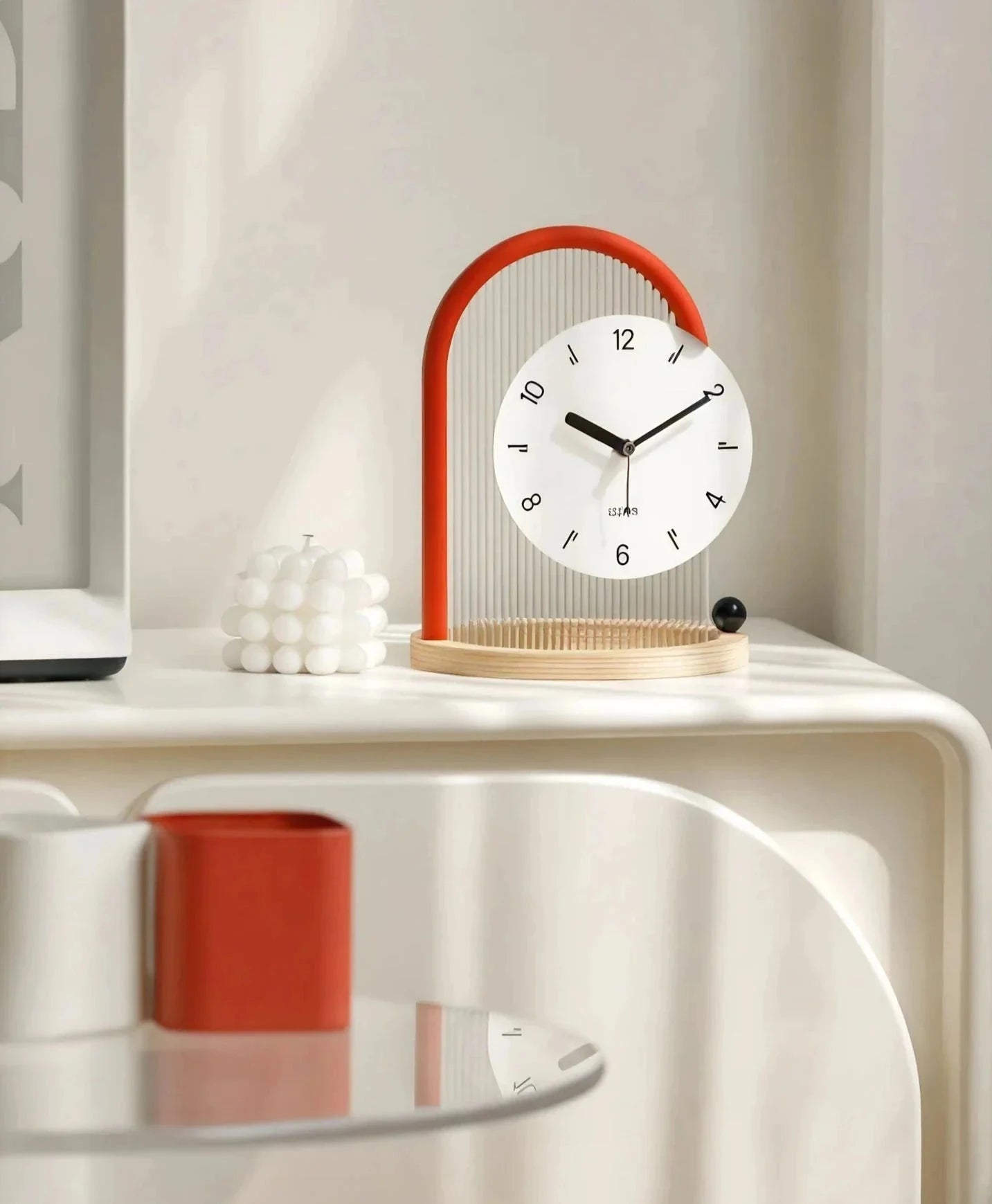 Sleek Arch-Frame Table Clock