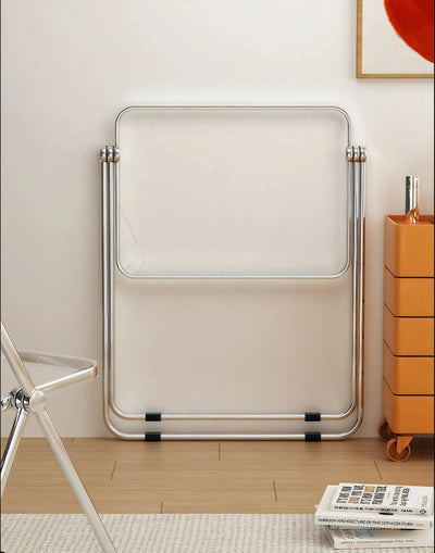 Foldable Acrylic Coffee Table - Transparent Medium Side Table