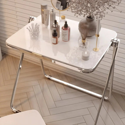 Foldable Acrylic Coffee Table - Transparent Medium Side Table