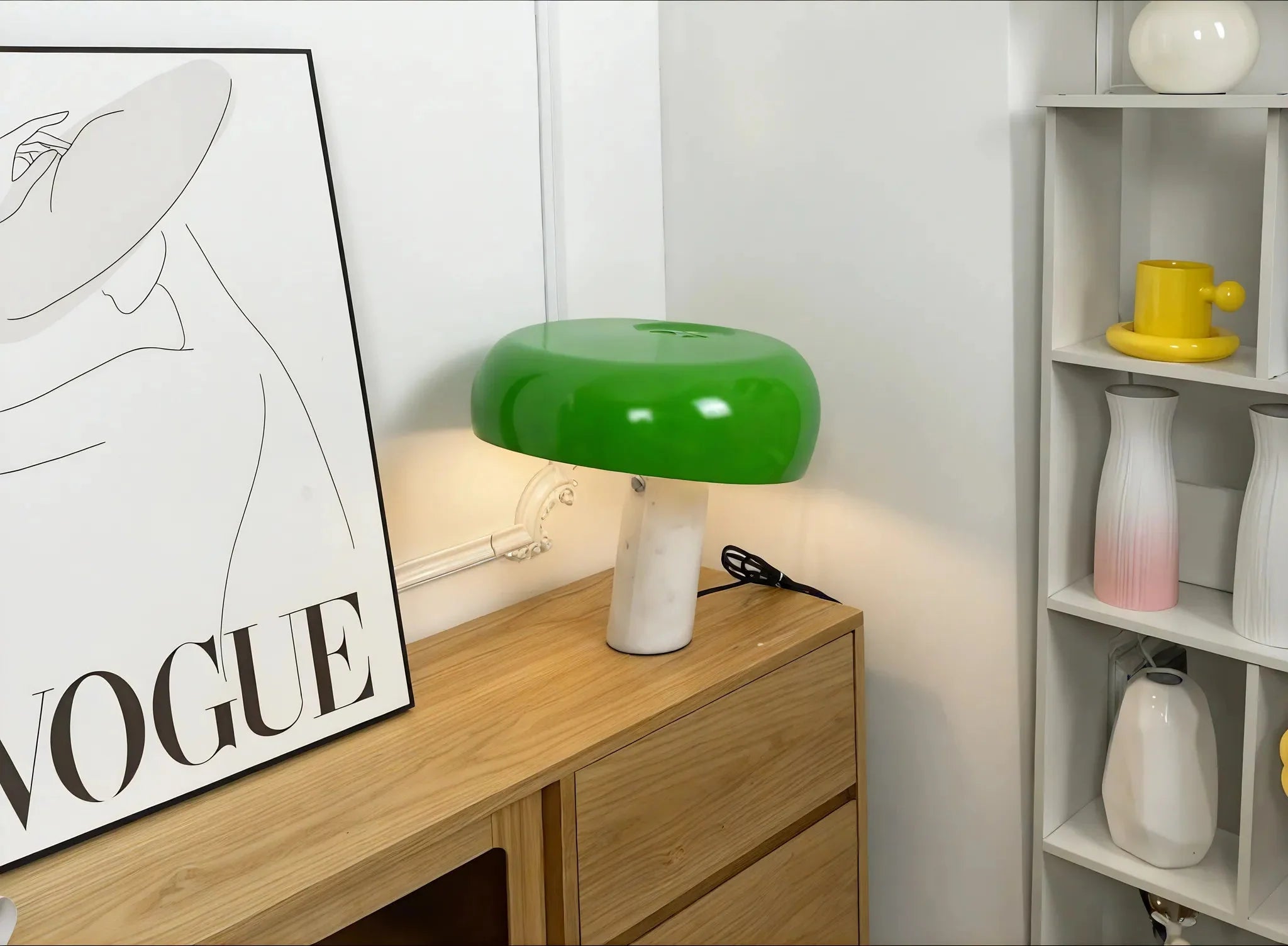 SNOOPY | Retro Marble Table Lamp