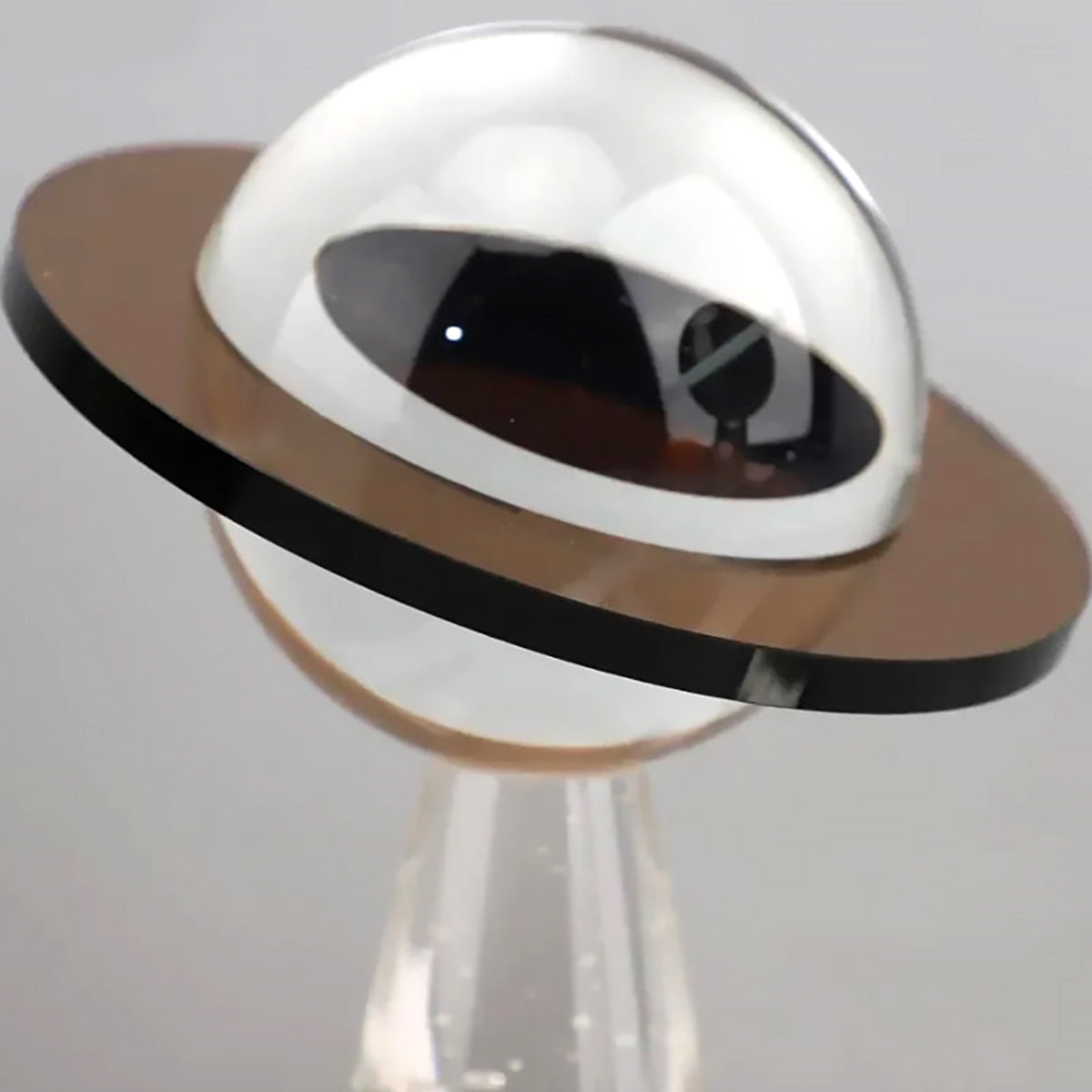 Saturn Planet Sculpture - Solid Crystal Art Decor