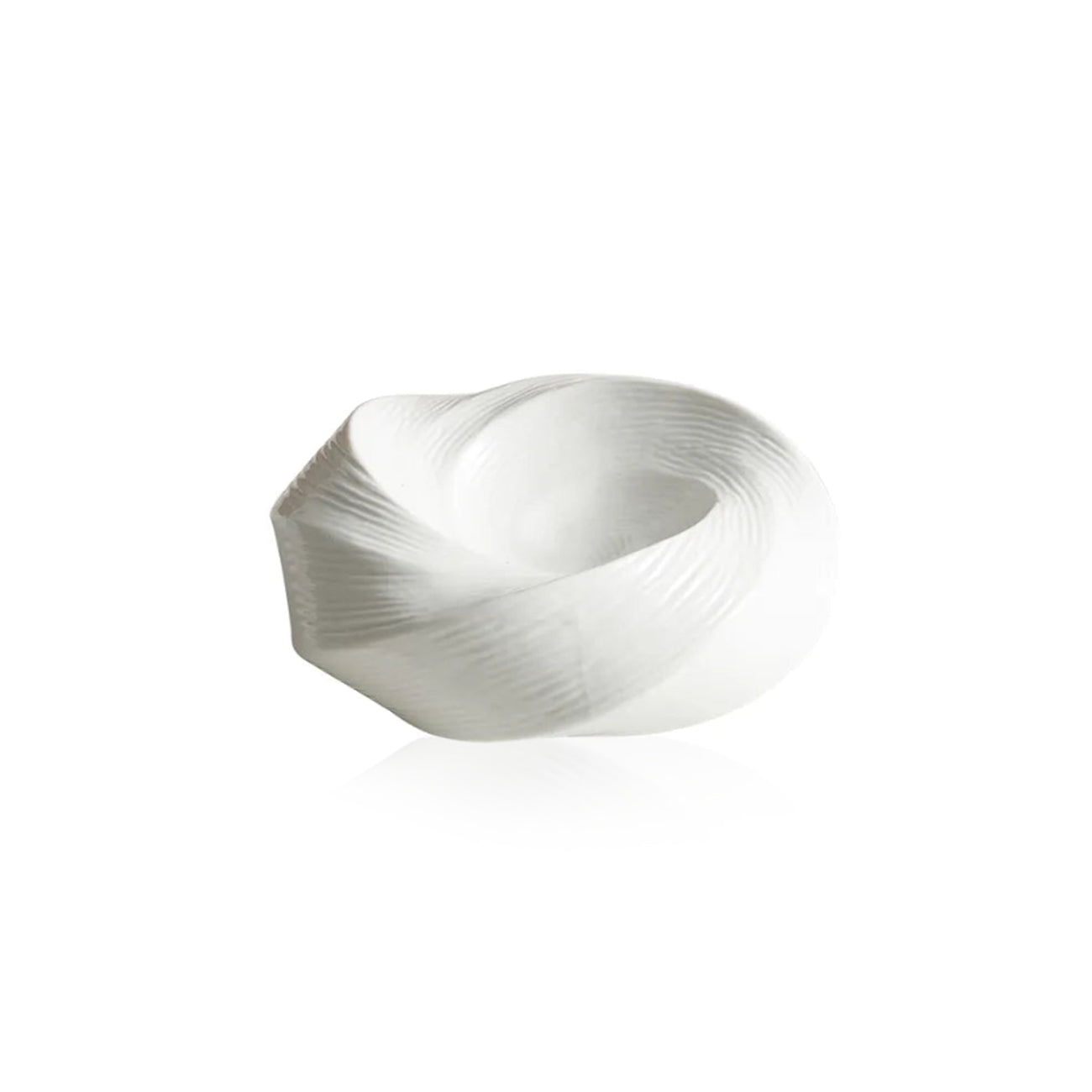 Ceramic Dining Plate - Spiral Elevated 8 Inch Luxury