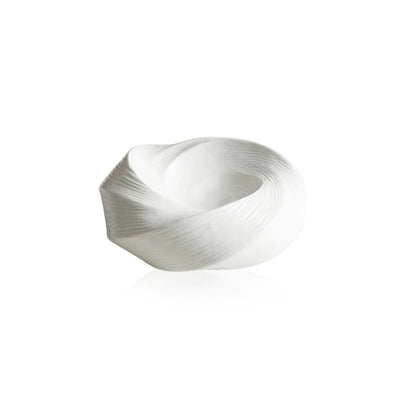 Ceramic Dining Plate - Spiral Elevated 8 Inch Luxury