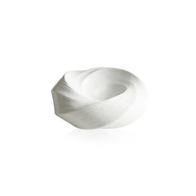 Ceramic Dining Plate - Spiral Elevated 8 Inch Luxury