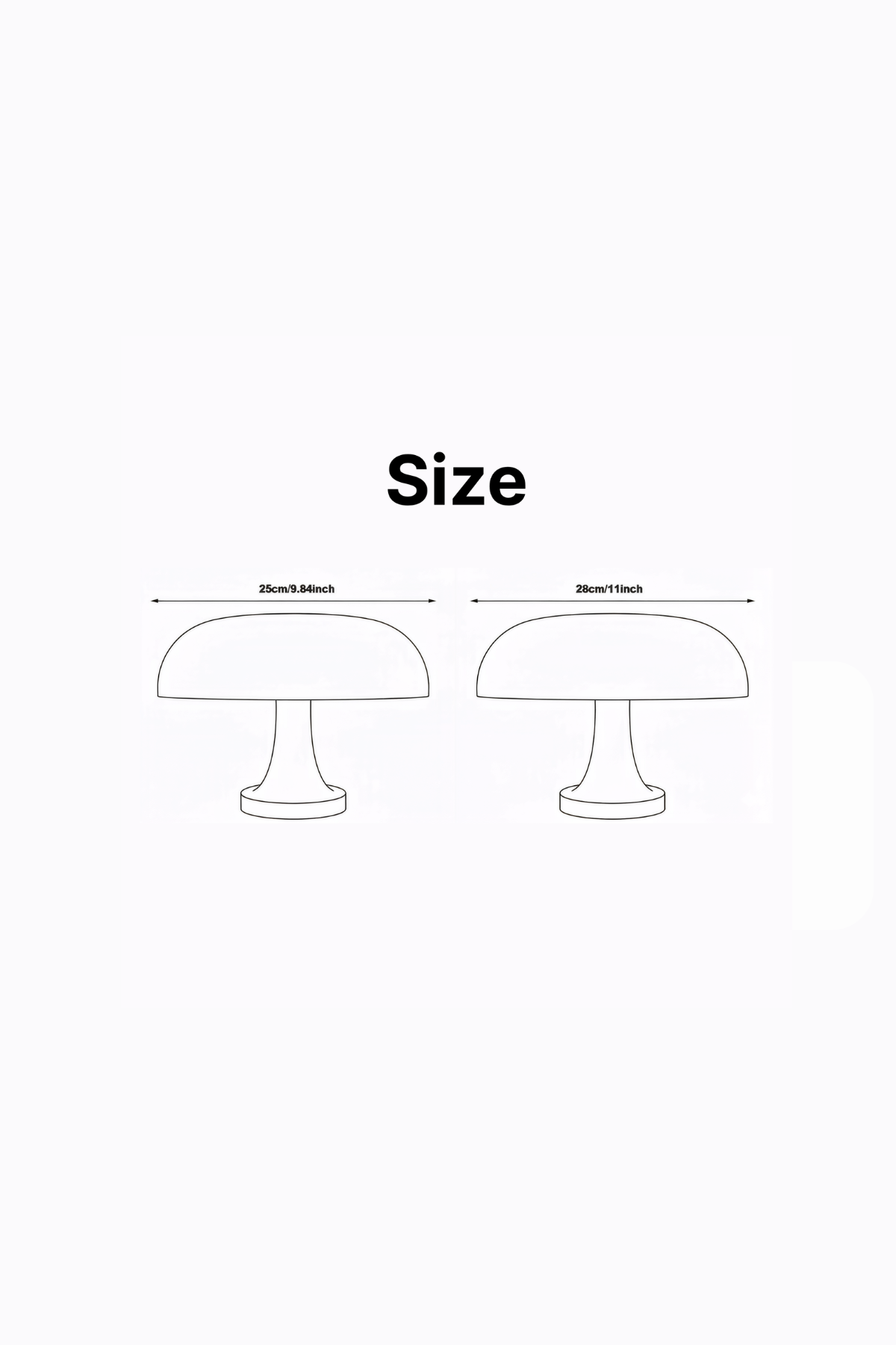 Macaron LED Table Lamp – Mushroom Design