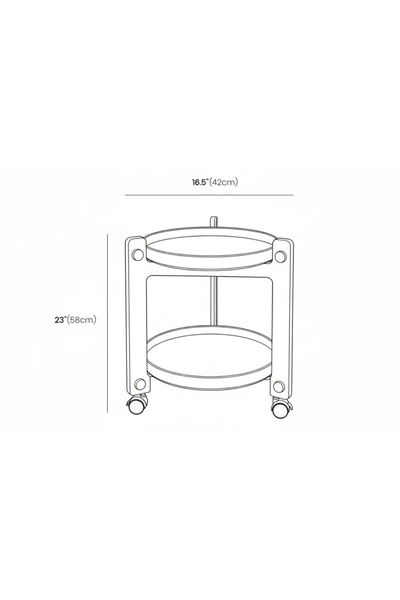 MOBIL | ABS Frame Movable Side Table