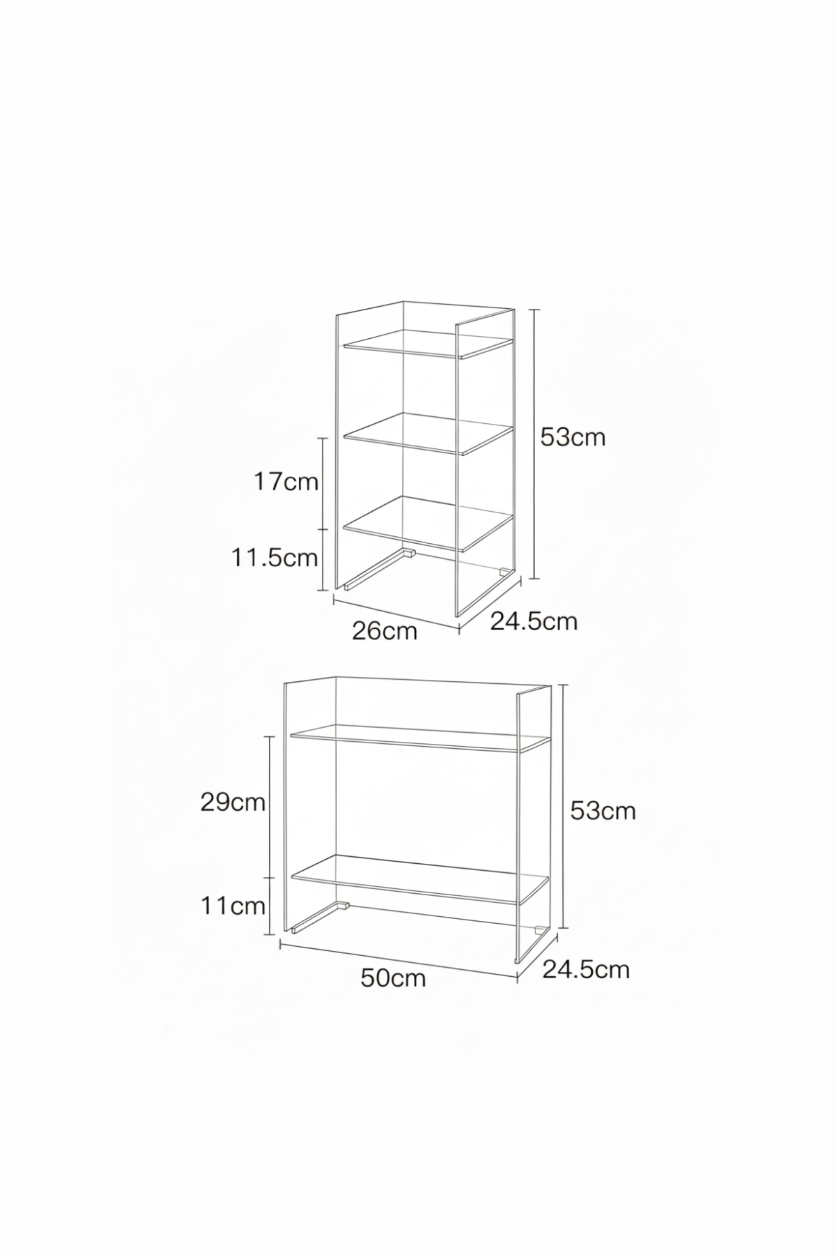 SUBTLE SPACES | Modern Acrylic Storage Shelf