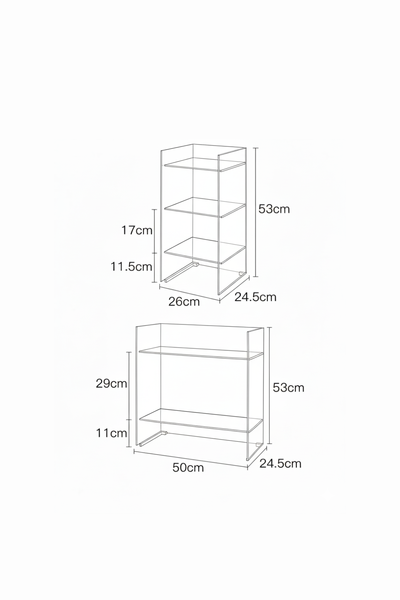 SUBTLE SPACES | Modern Acrylic Storage Shelf