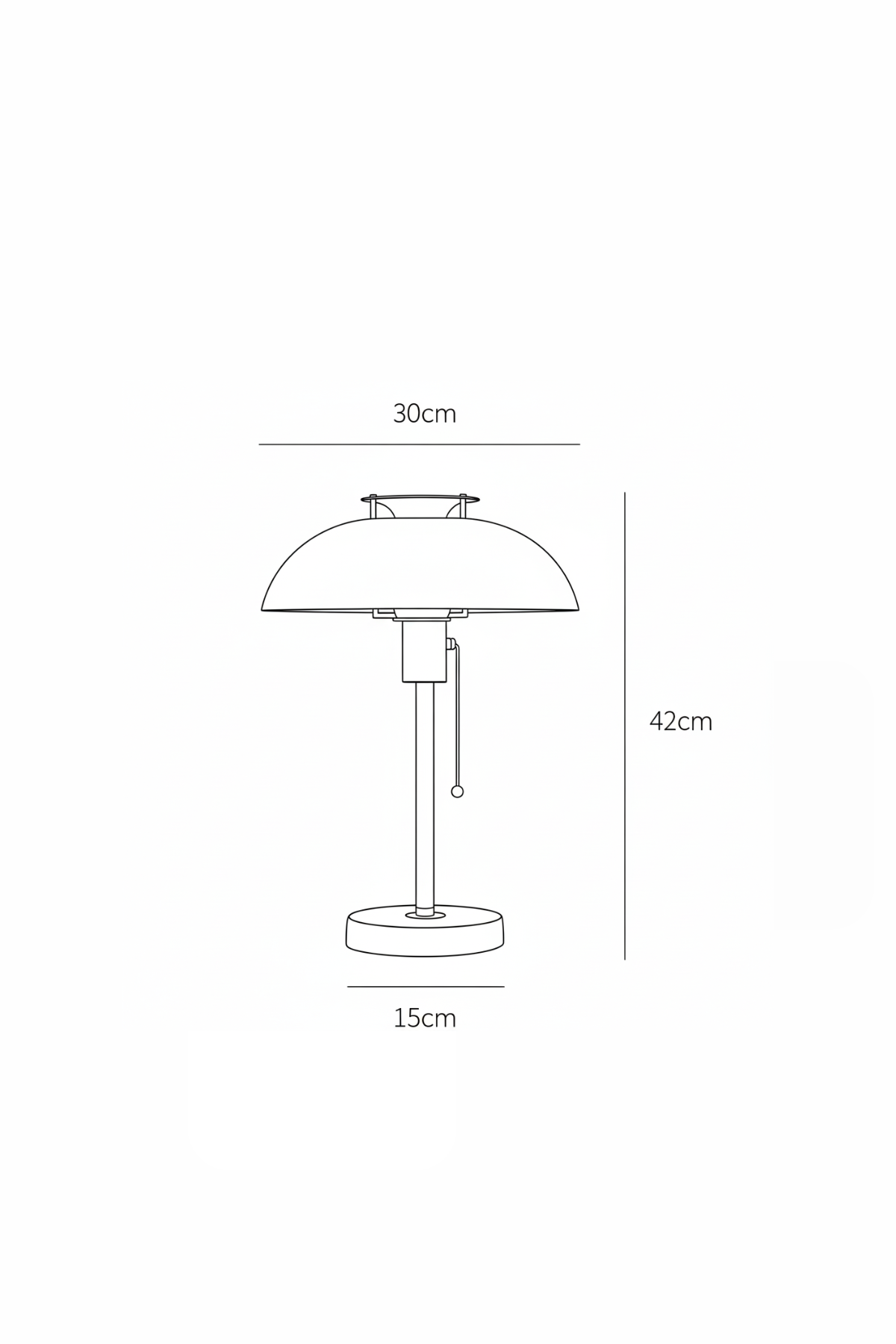 KUPOLBLANK | Metal Dome Table Lamp