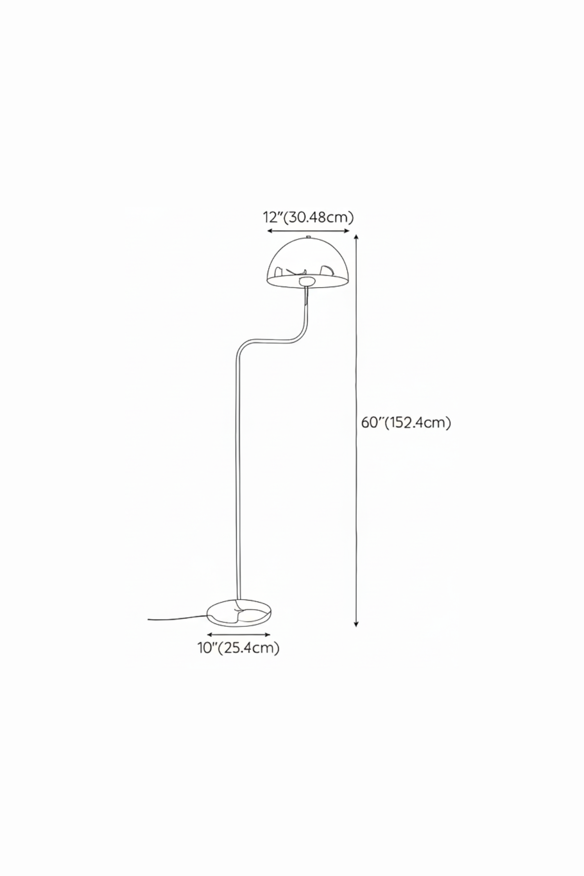 GLOW CURVE | Scandi Sleek LED Floor Lamp